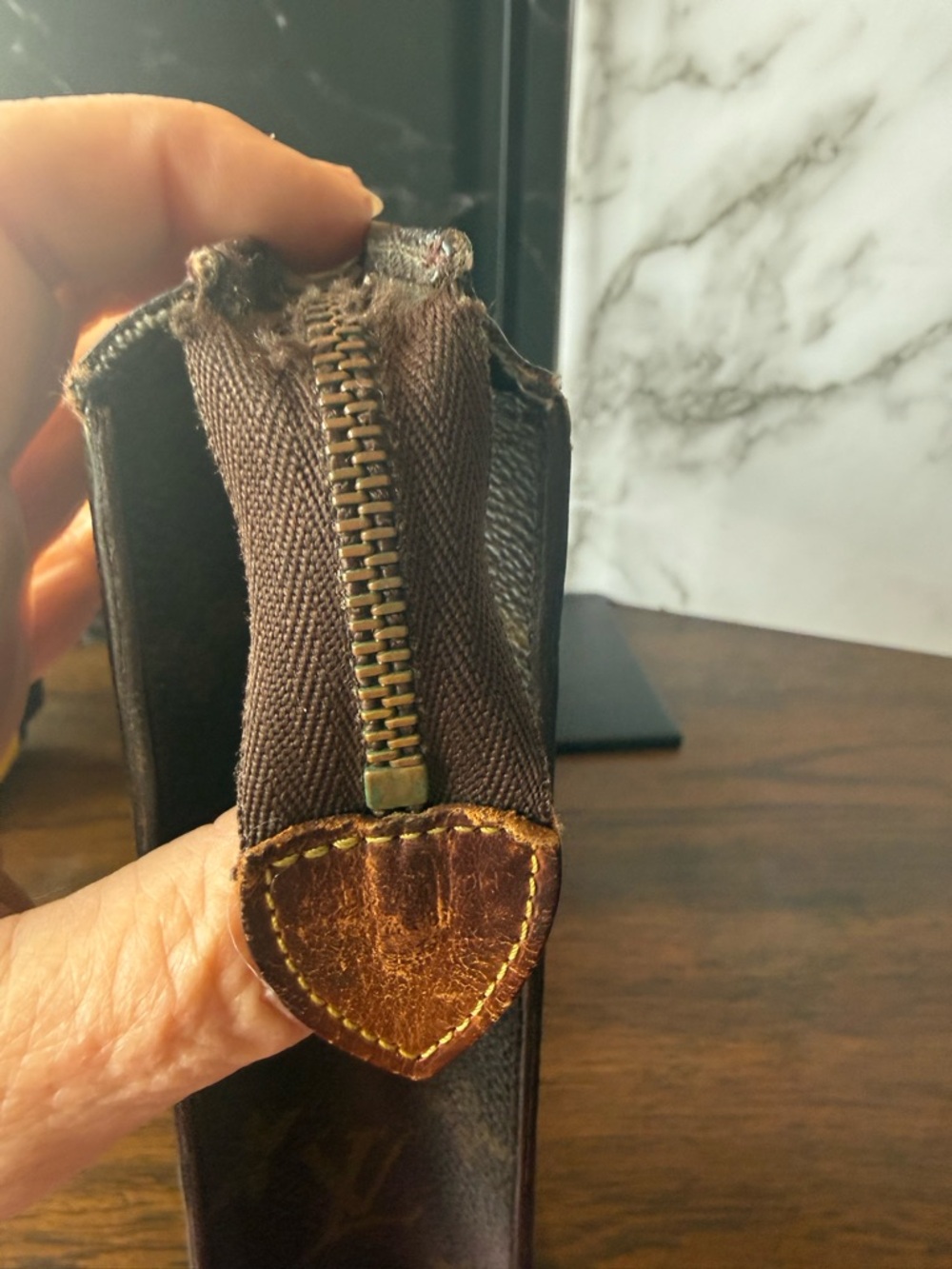 Louis Vuitton Brown Monogram Envelope Clutch - Picture 7 of 9